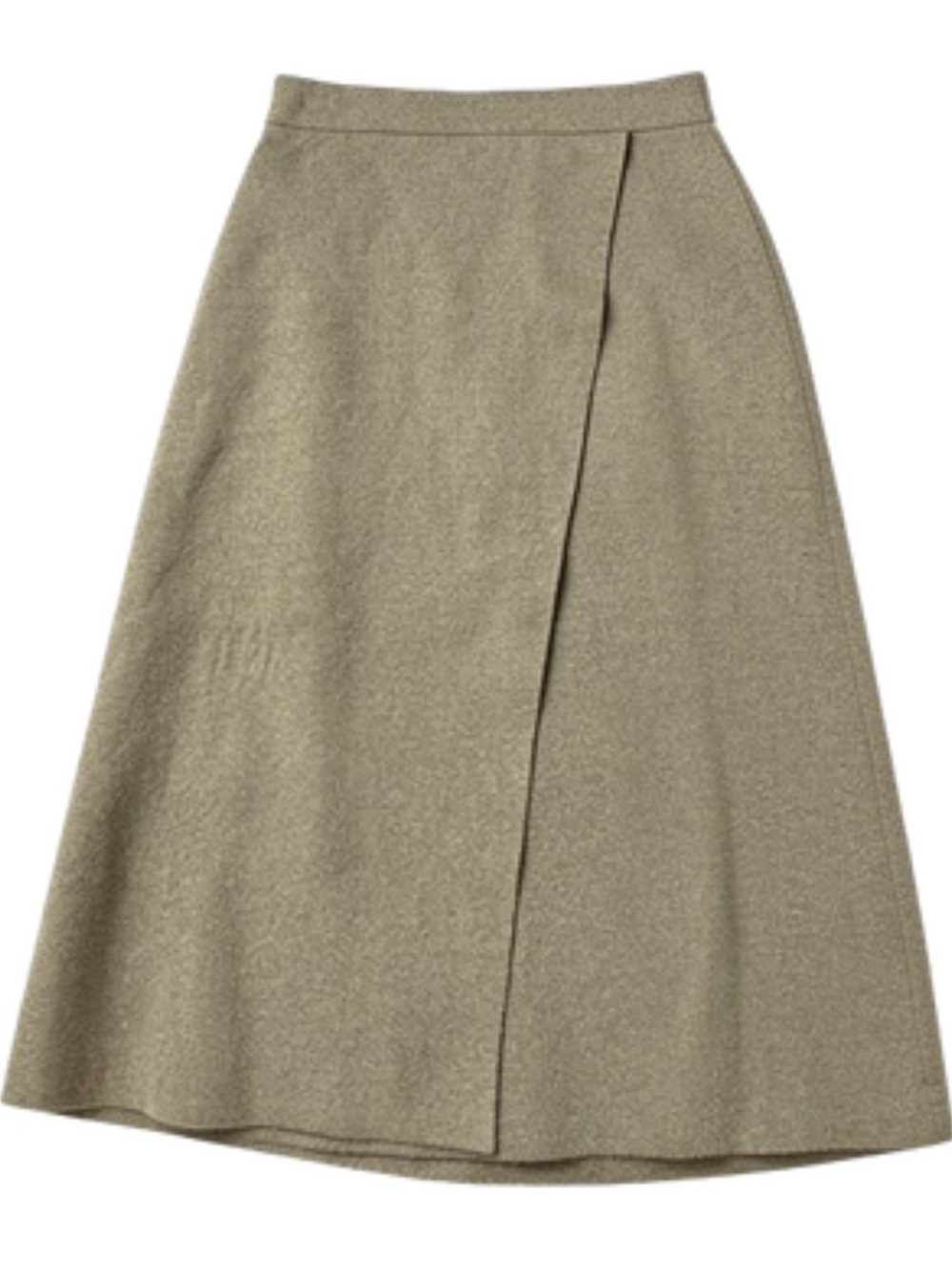 a new day Olive Wrap-Front A-Line Midi Skirt